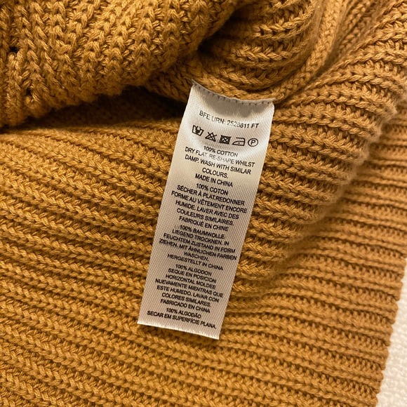 French Connection Tan Sleeveless Turtleneck Sweater - Picture 7 of 7